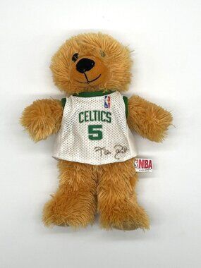 NBA Boston Celtics Kevin Garnett #5 Plush Bear 2009 Basketball 9" White Jersey